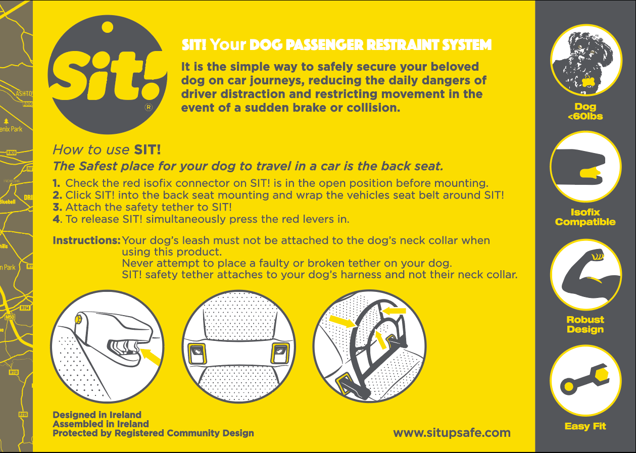 SIT! Up Safe Dog Restraint
